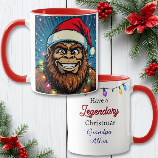 Mug Funny Christmas Bigfoot Personalized
