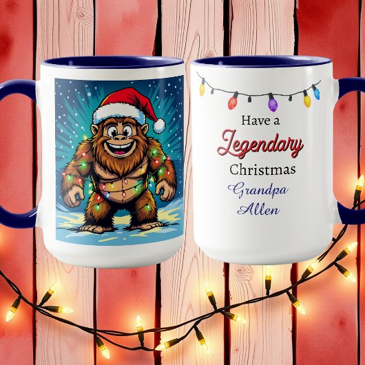 Mug Funny Christmas Bigfoot Personalized