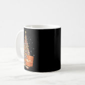 Mug Funny Christmas Books Tree Book Lover Teacher Libr (Devant gauche)