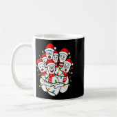 Mug Funny Christmas Bowling Santa Bowling Ns Team Men (Gauche)
