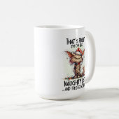 Mug Funny Christmas Cats Naughty List (Devant droit)