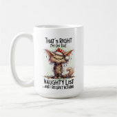 Mug Funny Christmas Cats Naughty List (Gauche)