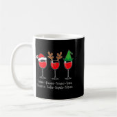 Mug Funny Christmas Dasher Dancer Prancer Vixen Whiske (Gauche)