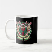 Mug Funny Christmas Elf Gym Workout Gains And Candy Ca (Gauche)