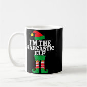Mug Funny Christmas Family I'm The Sarcastic Elf (Gauche)