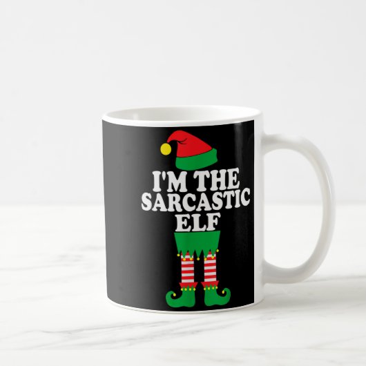 Mug Funny Christmas Family I'm The Sarcastic Elf (Droite)
