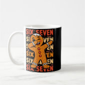 Mug Funny Christmas Gingerbread Cookie Dab Six Seven 6 (Gauche)