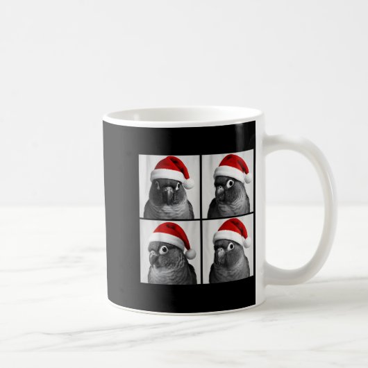 Mug Funny Christmas Green Cheek Conure Santa Photo Boo (Droite)