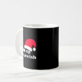 Mug Funny Christmas Hat Design For Irreverent Jewish P (Devant gauche)