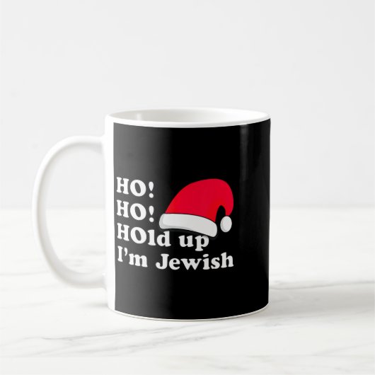 Mug Funny Christmas Hat Design For Irreverent Jewish P (Gauche)