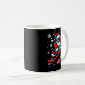 Mug Funny Christmas Hockey Cool Santa Claus 6 7 Meme T (Devant droit)