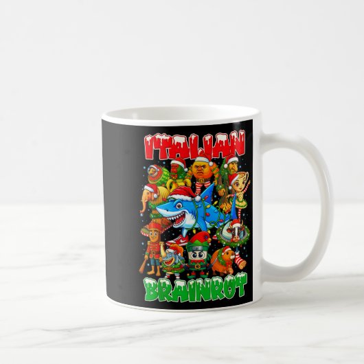 Mug Funny Christmas Italian Brain Rot Italian Brainrot (Droite)