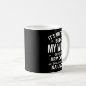 Mug Funny Christmas It's Not Easy Being My Wife's Arm  (Devant droit)