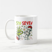 Mug Funny Christmas Lights 6 7 Meme Six Seven Matching (Gauche)