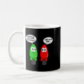 Mug Funny Christmas Lights Joke Light Bulb Working Off (Gauche)