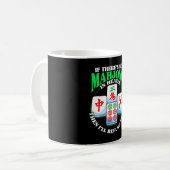 Mug Funny Christmas Mahjong Boire Xmas Lights Group (Devant gauche)