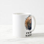 Mug Funny Christmas Matching Couple Naughty Nice Photo (Devant droit)