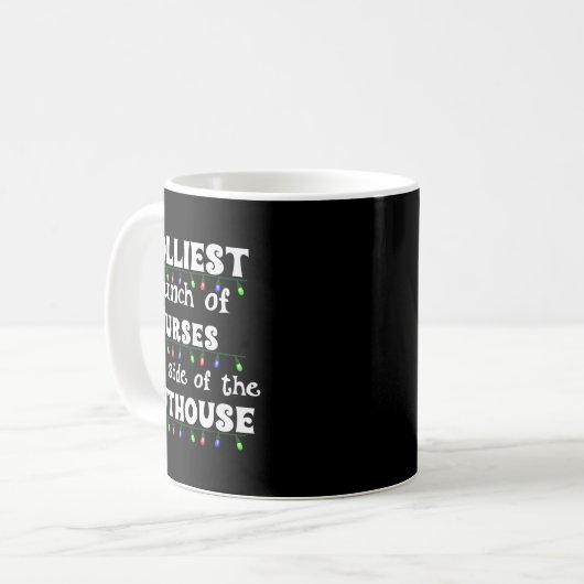 Mug Funny Christmas Matching Group Work Jolliest Bunch (Devant gauche)