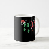 Mug Funny Christmas Math Enseignant Fa La8 Equations F (Devant droit)