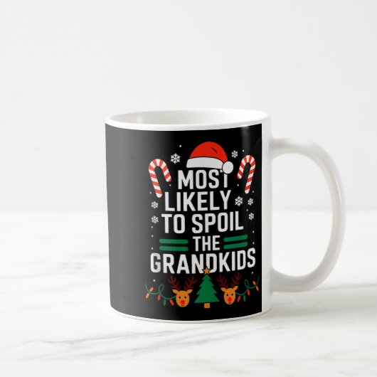 Mug Funny Christmas Party Most Likely To Sil The Grand (Droite)