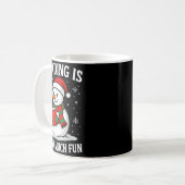 Mug Funny Christmas Reading Is Snow Much Snowman Book (Devant gauche)