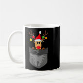 Mug Funny Christmas Reindeer In Cket (Gauche)