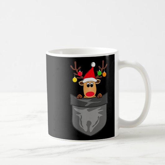 Mug Funny Christmas Reindeer In Cket (Droite)