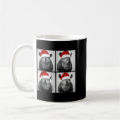 Mug Funny Christmas Rhinoceros Santa Photo Booth Safar (Gauche)