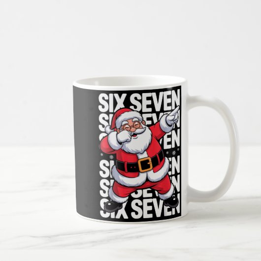 Mug Funny Christmas Santa Dabbing Xmas Dab Six Seven 6 (Droite)