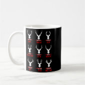 Mug Funny Christmas Santa Reindeer List Pajamas For De (Gauche)