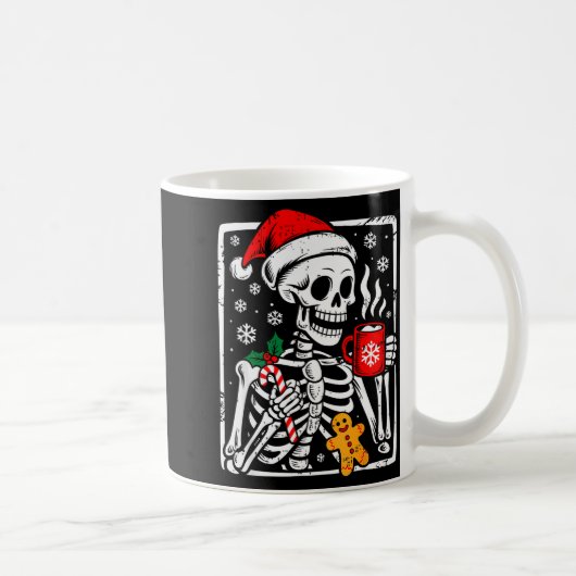 Mug Funny Christmas Skeleton Hot Chocolate Xmas Men Wo (Droite)