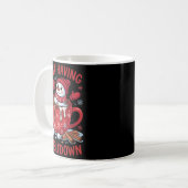 Mug Funny Christmas Snowman Hot Chocolate Just Having (Devant gauche)