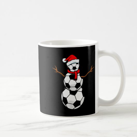 Mug Funny Christmas Soccer Santa Snowman  (Droite)