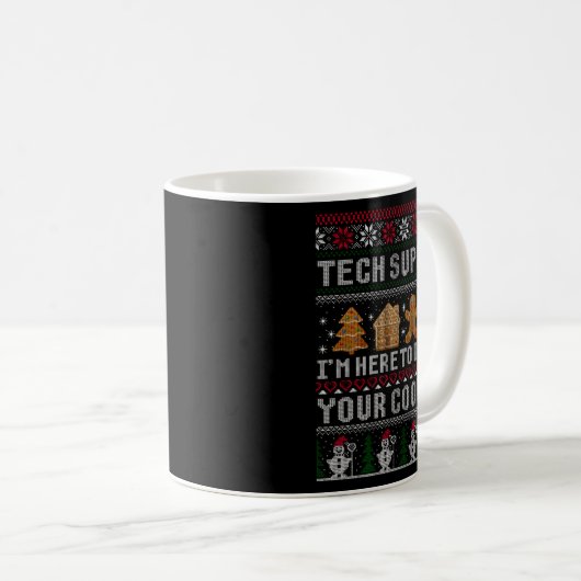 Mug Funny Christmas Tech Suprt Computer T Shirt (Devant droit)