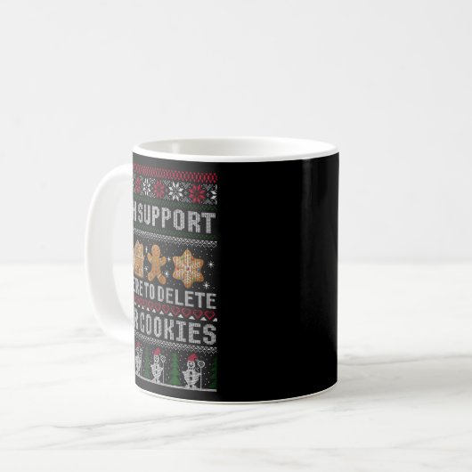Mug Funny Christmas Tech Suprt Computer T Shirt (Devant gauche)