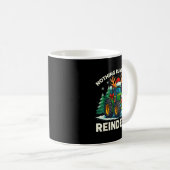 Mug Funny Christmas Tractor Nothing Runs Like A Reinde (Devant droit)