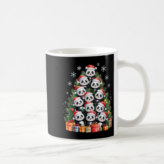 Mug Funny Christmas Tree Panda Family Xmas Pajamas (Droite)