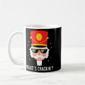 Mug Funny Christmas Whats Crackin Nutcracker Men Kids (Gauche)