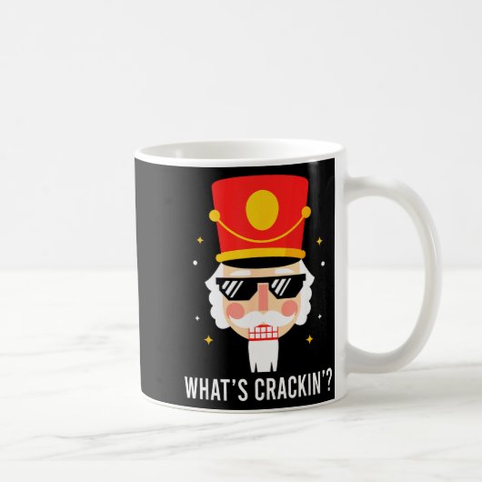 Mug Funny Christmas Whats Crackin Nutcracker Men Kids (Droite)