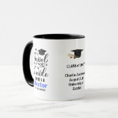 Mug FUNNY Citation de fin d'études de doctorat personn (Devant gauche)