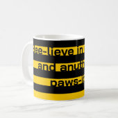 Mug Funny Classic Bumble Bee Stripes Motif rayé (Devant gauche)