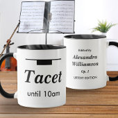 Mug Funny Classical Music Humor Tacet Morning Rest