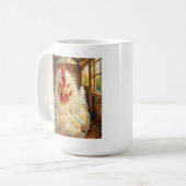 Mug Funny Close Up of Impasto Chicken that looks Mad (Devant gauche)