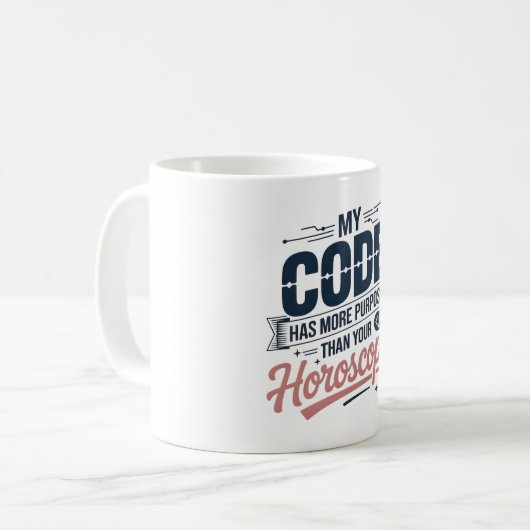 Mug Funny Coding Quote AI Programmer Design (Devant gauche)