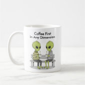Mug Funny Coffee and Aliens (Gauche)
