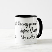 Mug Funny Coffee Lover Gift Caffeine Addicts,Coffee  (Devant droit)