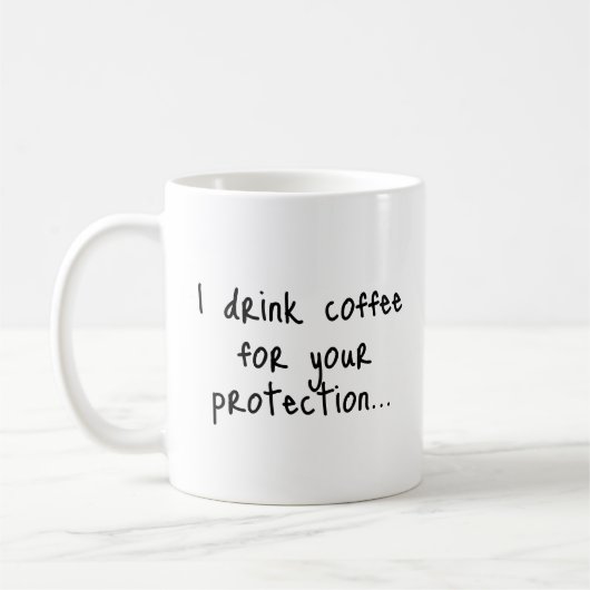 Mug Funny Coffee Quote | Sarcastic Gift Idea | Minimal (Gauche)