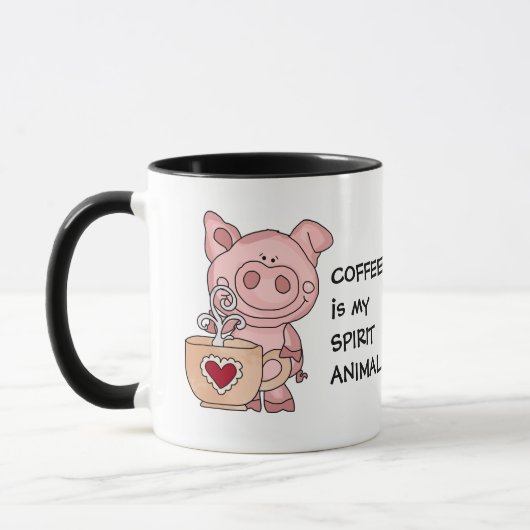 Mug Funny Coffee Spirit Animal (Gauche)