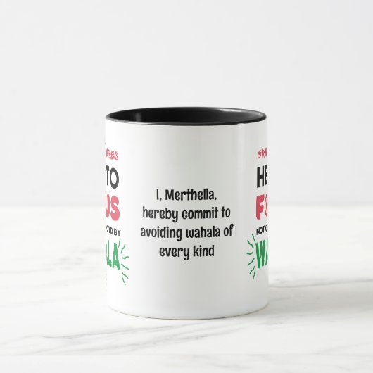 Mug Funny College Student GRAD VIBES No Wahala (Centre)