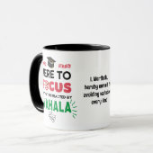 Mug Funny College Student GRAD VIBES No Wahala (Devant gauche)